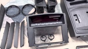 Декор салона аквапринт матовое дерево Mitsubishi Pajero 4