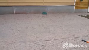 Декоративный бетон, печатный бетон, штампованный бетон DOMASK.