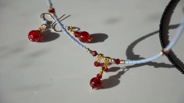 Украшения из Бисера  Аксессуары в Этническом Стиле Чокер Серьги.Ethnic Beaded Jewelry .Choker .Earr