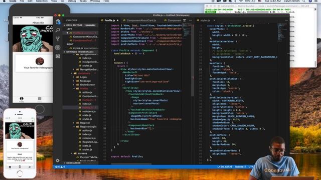 React Native Ep 14 - Profile UI and Custom Components смотреть онлайн