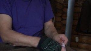 Обработка шкурки соболя.