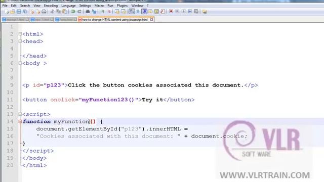 cookies associated  with page JavaScript-- English 62-vlr training