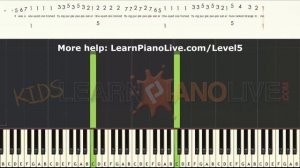 How to play Purple People Eater difficult LEVEL 5 cover tutorial for kids