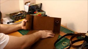 Сумка - клатч, своими руками из кожи краст. Как раскроить, шить, латунная фурнитура