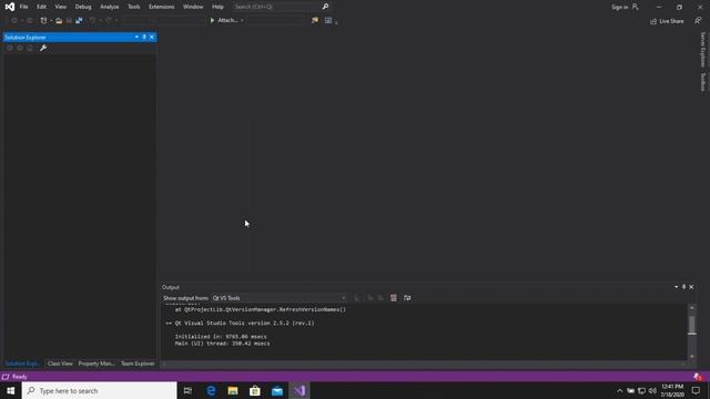 Configure Visual Studio 2019 to create applications using Qt 5 framework (works with Qt 6 too)