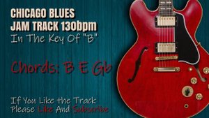 Chicago blues guitar backing track - key of B - Jam Play along - Freddy King Style