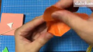 折り紙でパンジーのテーブル飾りを作ってみた♪Origami Pansy Tutorial