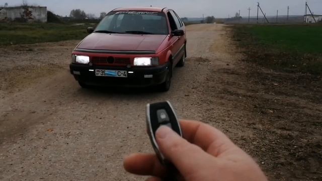 Вы такого не видели Пассат б3 движение с брелка сигнализации. смотреть онлайн