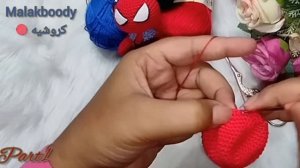 سبايدر مان??️مديليه Spider-Man crochet amigurumi(part 1)