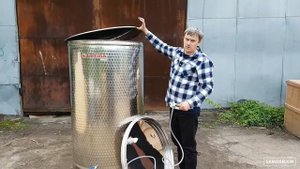 Емкость 1100л с плавающей крышкой и рубашкой охлаждения.
