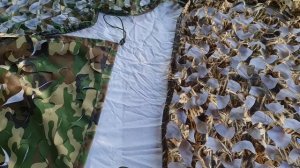 Размеры маскировочных сетей. Информация про доставку