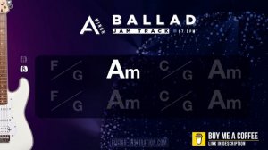 SLOW Rock Ballad (A minor) Jam Track | 67 BPM