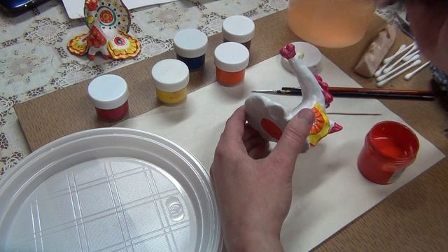 Роспись Дымковской игрушки - Индюк смотреть онлайн