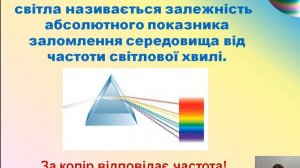 Дисперсія. Спектроскоп