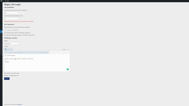 WordPress Magic Link Login Plugin - Passwordless Login