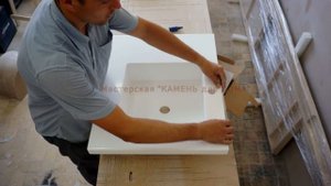 Технология изготовления мойки из листового акрилового камня