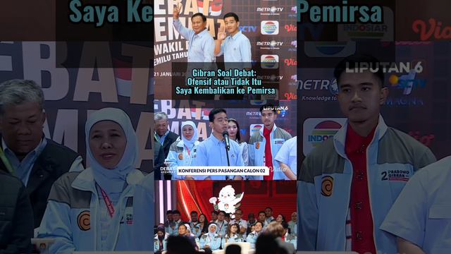 Gibran Soal Debat: Ofensif atau Tidak Itu Saya Kembalikan ke Pemirsa #shortvideo