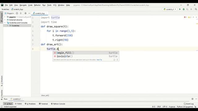 Tilted Squares 1 with Python Turtle | PYTHON TURTLE GRAPHICS TUTORIAL#2 | Designs in turtle library
