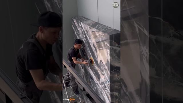 Мрамор из акрилового травертина и венецианской штукатурки kraski-driz смотреть онлайн