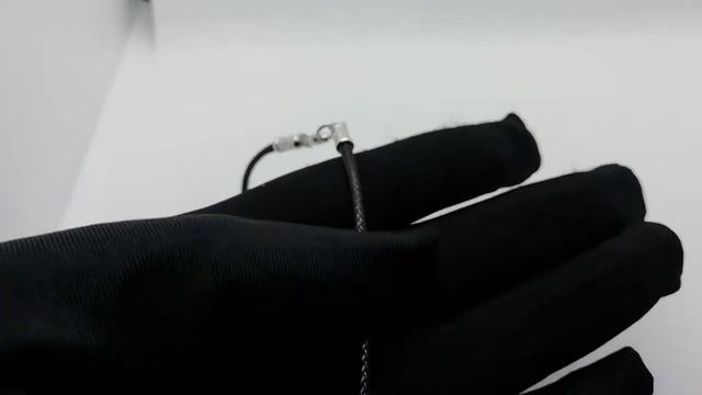 Шнур из плетеной кожи с серебром, диаметр 2 мм смотреть онлайн