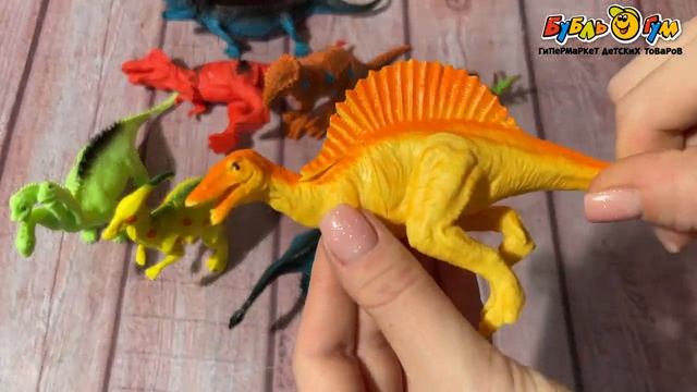 Набор фигурки Динозавров 12шт смотреть онлайн