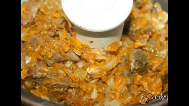 Паштет из говяжьей печени с овощами