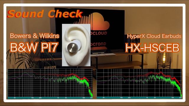 Bowers & Wilkins B&W PI7 vs HyperX Cloud Earbuds HX-HSCEB [IEMs In-Ear Sound Comparison イヤホン音比較] смотреть онлайн