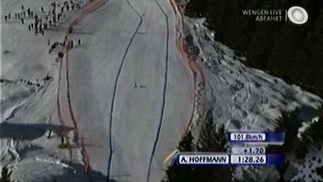 2011_SKI_DOWNHILL_Wengen (Lauberhorn), Switzerland: Run-23=Ambrosi Hoffmann (Switzerland) смотреть онлайн