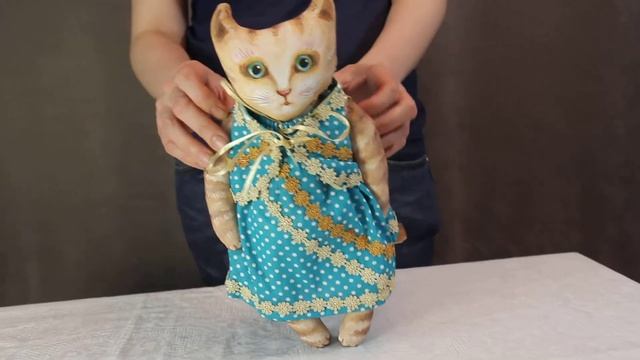 Кукла Кошечка Бася из текстиля | РОС-АРТ смотреть онлайн