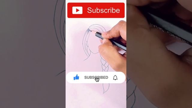 how to draw girl hairstyle | hairstyle for girls | pencil drawing #hairstyle