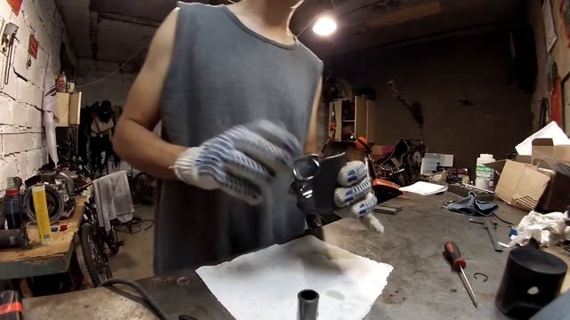 Замена поршня на двухтактном моторе снегохода Ski-doo skandic 600 wt смотреть онлайн