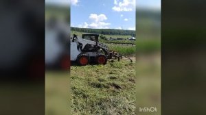 Самодельная роторная косилка на бобкэт