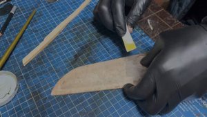 Кожаные ножны с тиснением (Leather sheath)