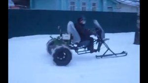 мотоблок снегоход