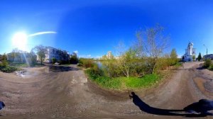 У моста 800 - летия Вологды. Панорамное видео.