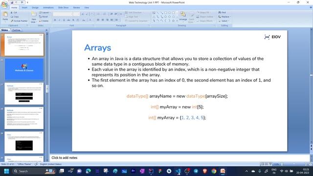 Arrays in Java with coding in IntelliJ IDEA | Web Technology смотреть онлайн
