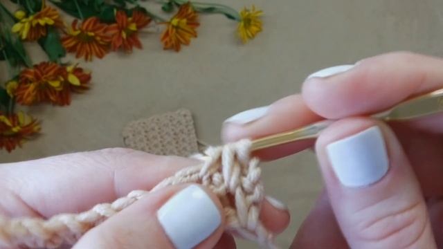 Узор из столбиков без накида (№ 6) смотреть онлайн