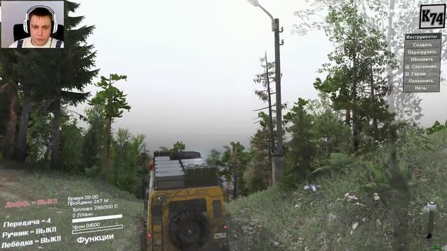 SpinTires обзор мода ( Camel Trophy Land Rover Defender 110 для 25.12.15 ) смотреть онлайн