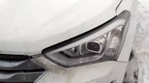 Установка кнопки омывателя фар Hyundai Santa Fe DM 2012-2017