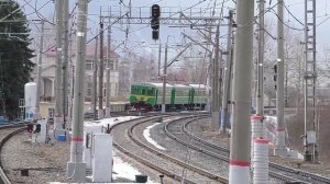 Электропоезд Ср3-21668 на ЭК ВНИИЖТ в Щербинке.