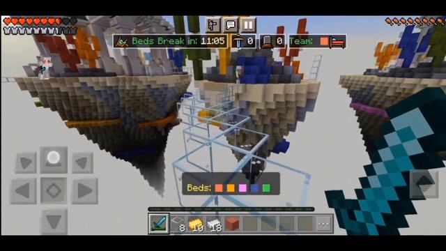 Играю в бедварс в майнкрафт бедрок эдишн!!! смотреть онлайн