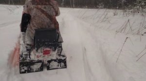 Зимние покатушки на буране по глубокому снегу
