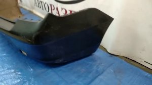 Задний чёрный бампер Кобальт