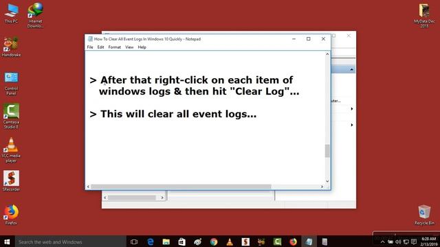 How To Clear All Event Logs In Windows 10 Quickly смотреть онлайн