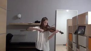 Венявский концерт для скрипки №2 часть 1, Алина Максимова, скрипка
