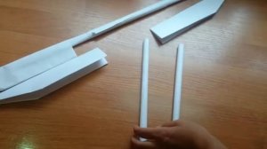 Как сделать Двухклинковую Глефу из бумаги своими руками.
