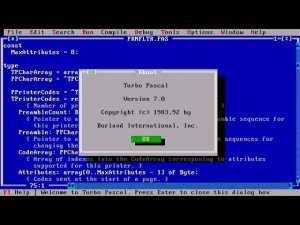 IDE Turbo Pascal 7.0 или как программировали школьники в нулевые