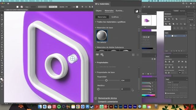Nueva función Material 3D Adobe Illustrator 2022 смотреть онлайн