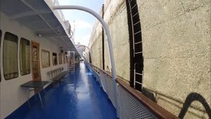 Теплоход Бородино. Шлюзы на теплоходе. Канал имени Москвы.