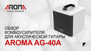 Обзор комбоусилителя для акустической гитары AROMA AG-40